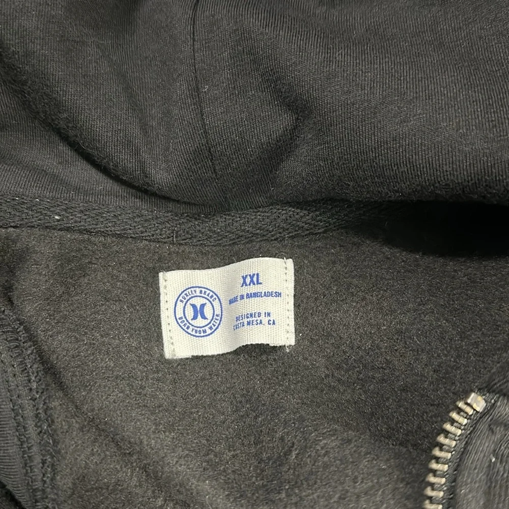 Hurley Black Hoodie Sweatshirt XXL - Picture 2 of 5